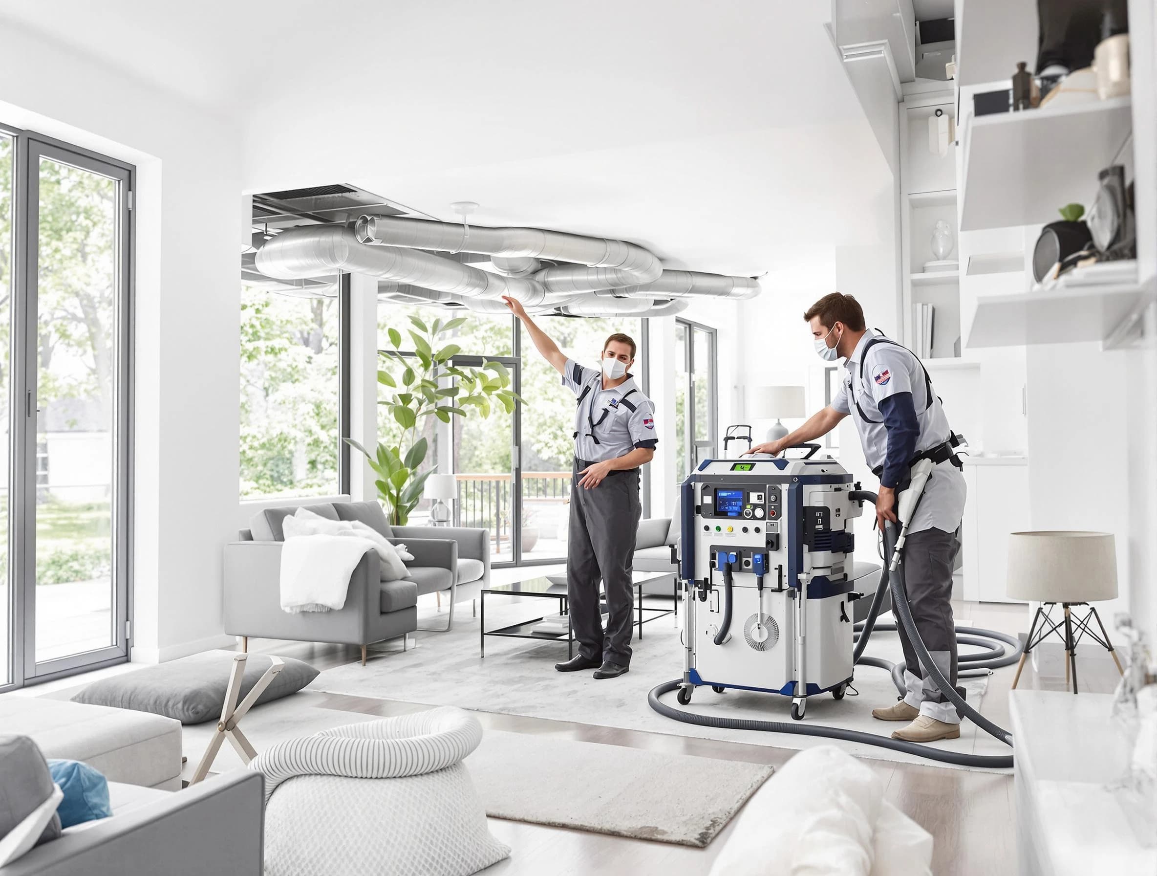 Arvada Air Duct Cleaning professional conducting pure air duct cleaning with state-of-the-art equipment in Arvada