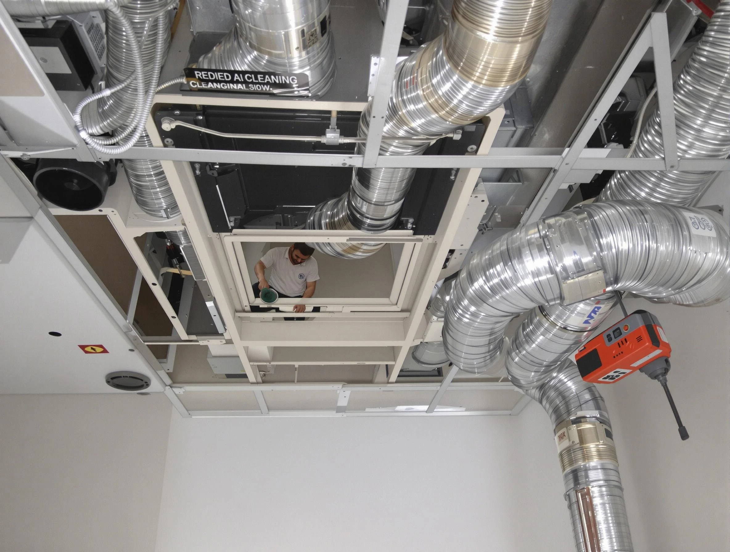 Arvada Air Duct Cleaning technician performing detailed central duct system cleaning in Arvada
