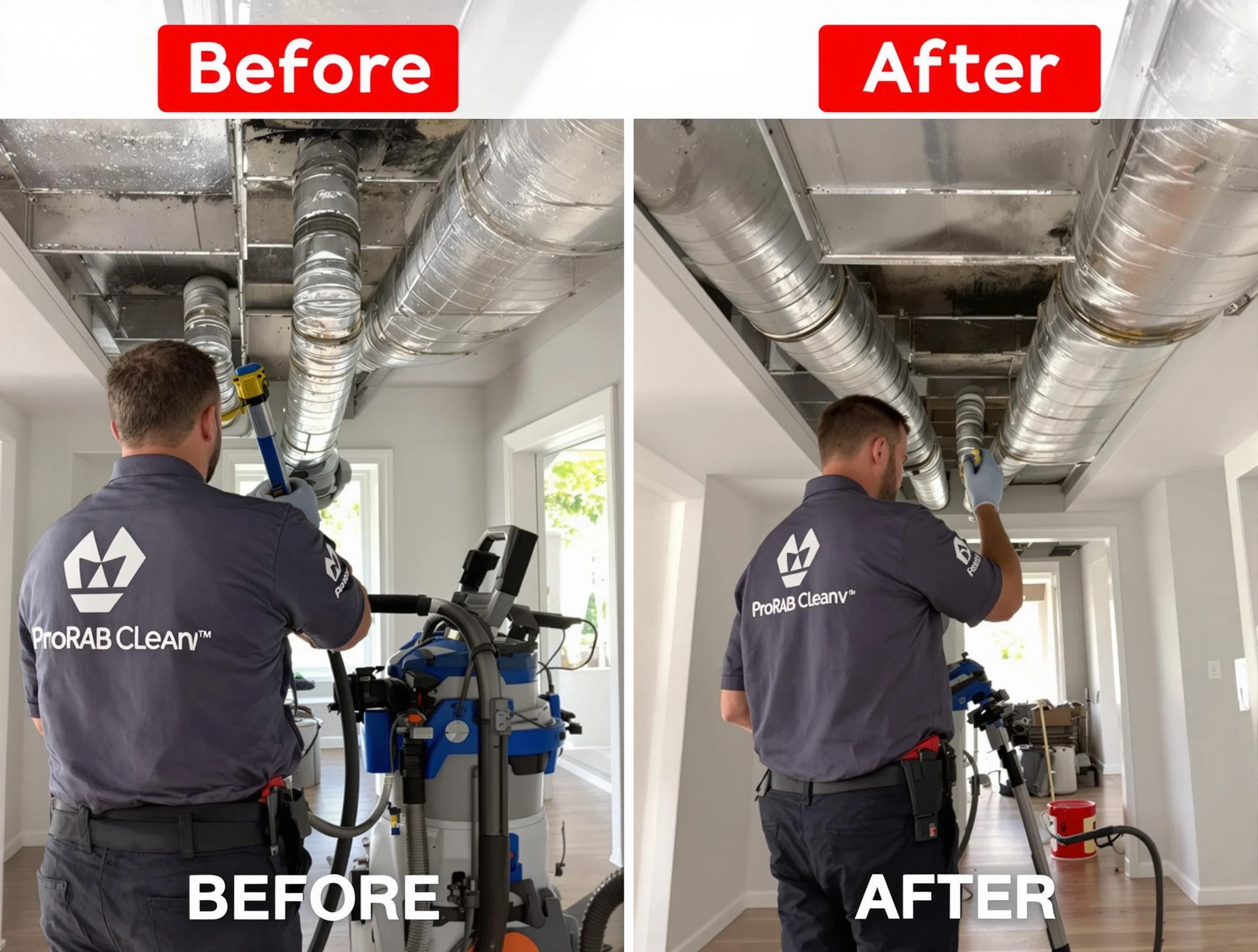Arvada Air Duct Cleaning expert performing thorough residential duct cleaning in a Arvada home